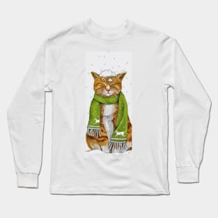 Cat snow Long Sleeve T-Shirt